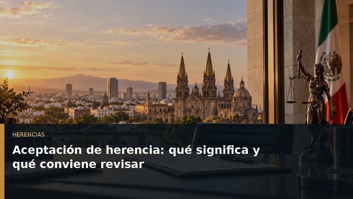 Aceptación de herencia: qué significa y qué conviene revisar