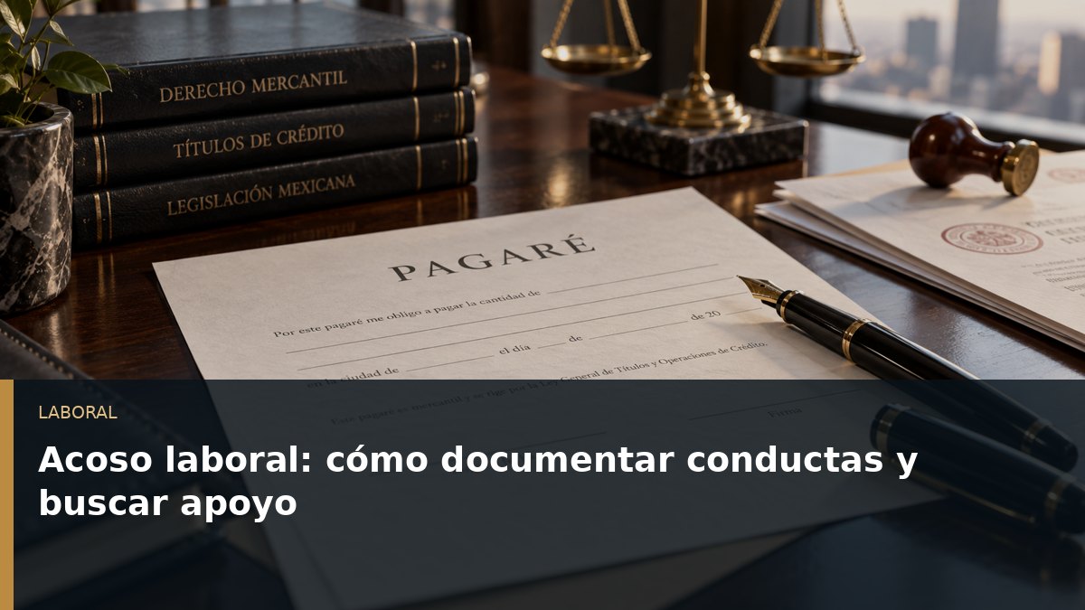 Acoso laboral: cómo documentar conductas y buscar apoyo