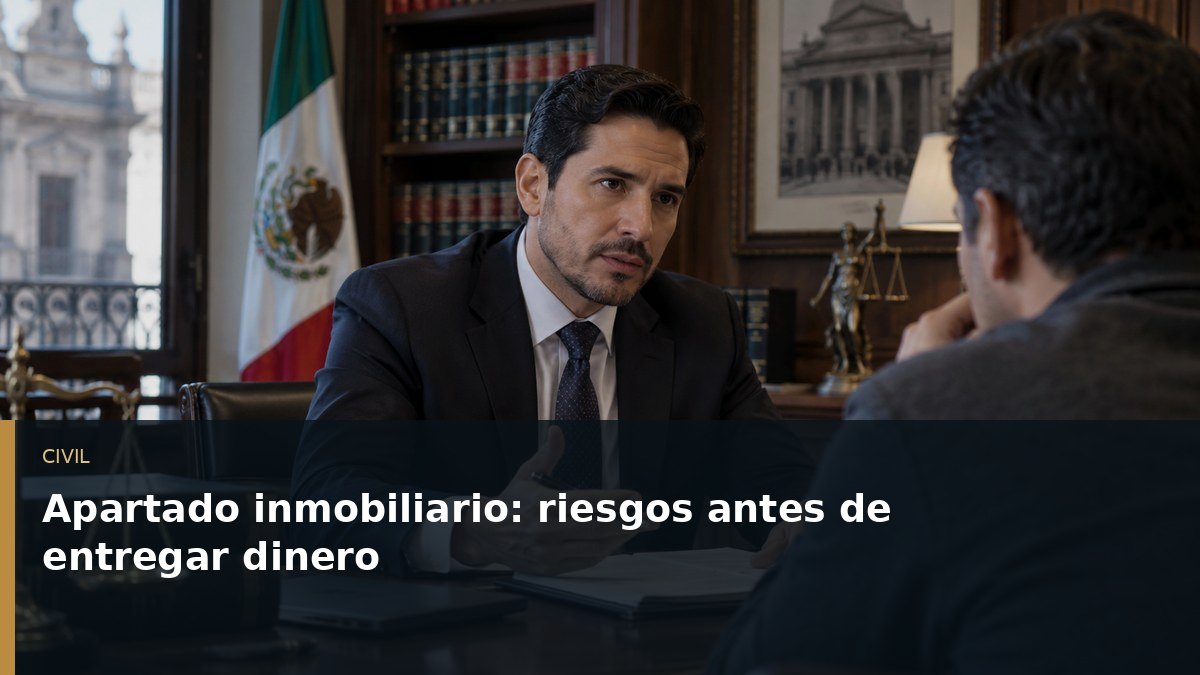 Apartado inmobiliario: riesgos antes de entregar dinero