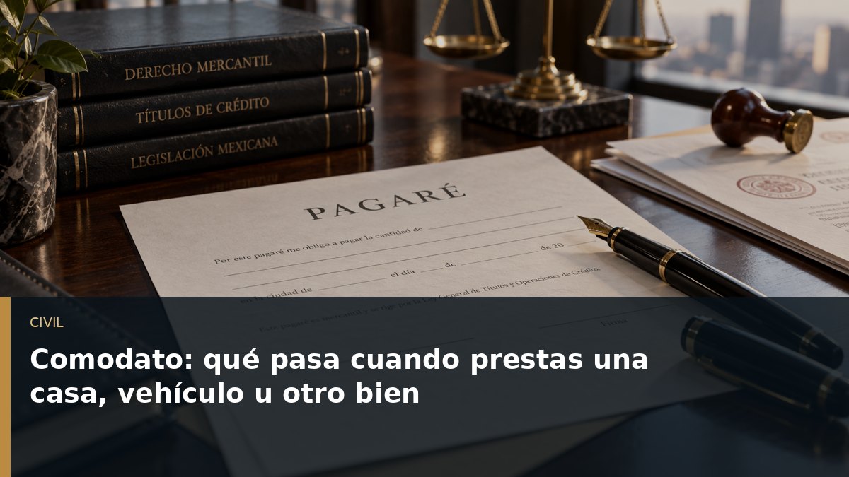 Comodato: qué pasa cuando prestas una casa, vehículo u otro bien