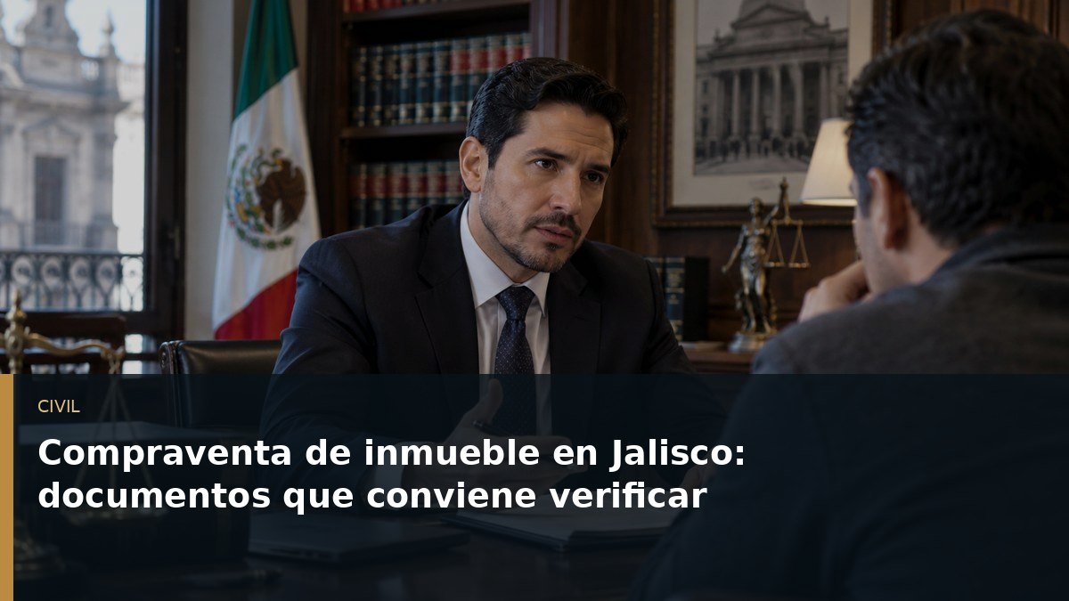 Compraventa de inmueble en Jalisco: documentos que conviene verificar