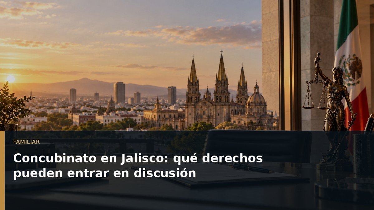 Concubinato en Jalisco: qué derechos pueden entrar en discusión