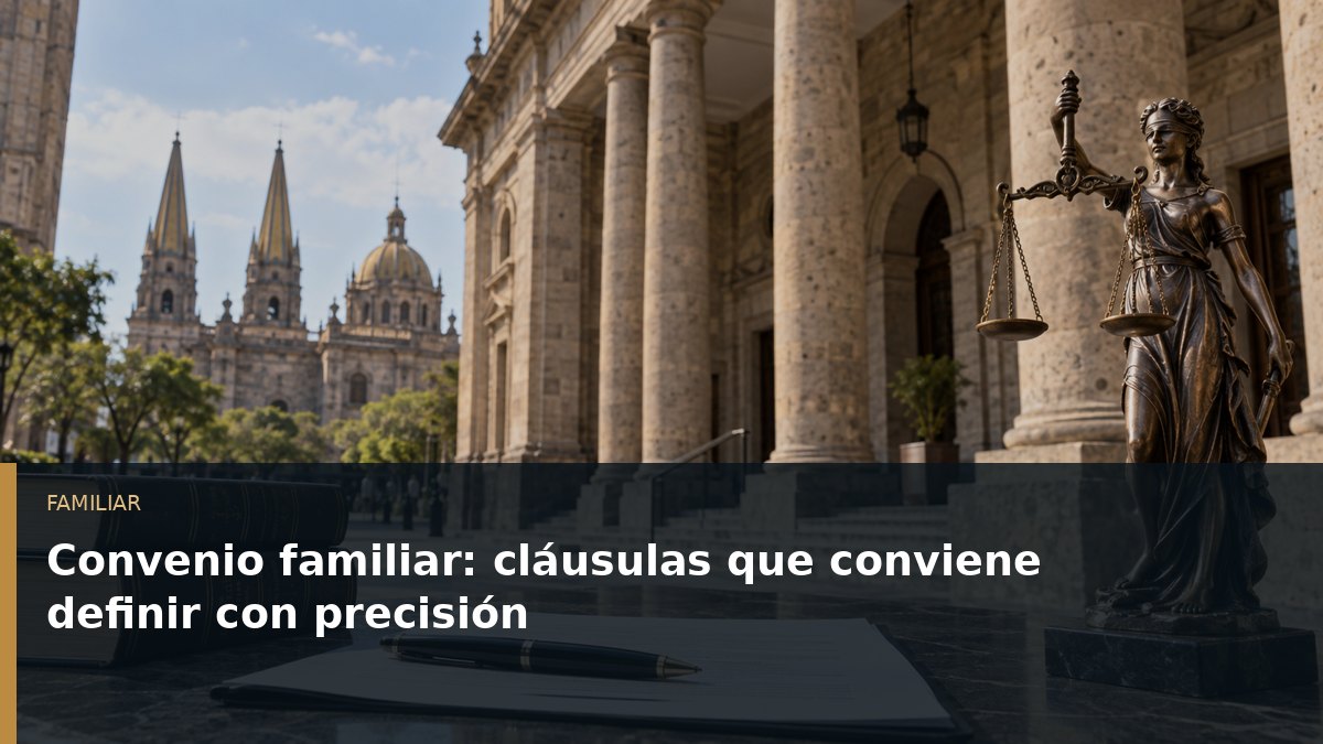 Convenio familiar: cláusulas que conviene definir con precisión
