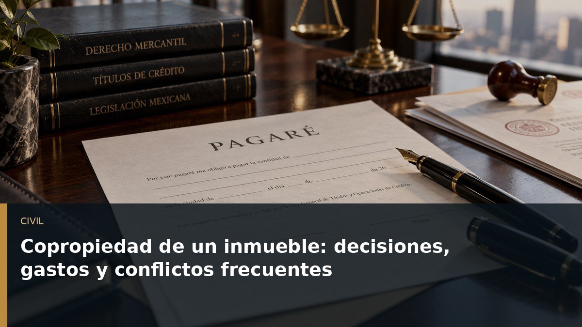 Copropiedad de un inmueble: decisiones, gastos y conflictos frecuentes