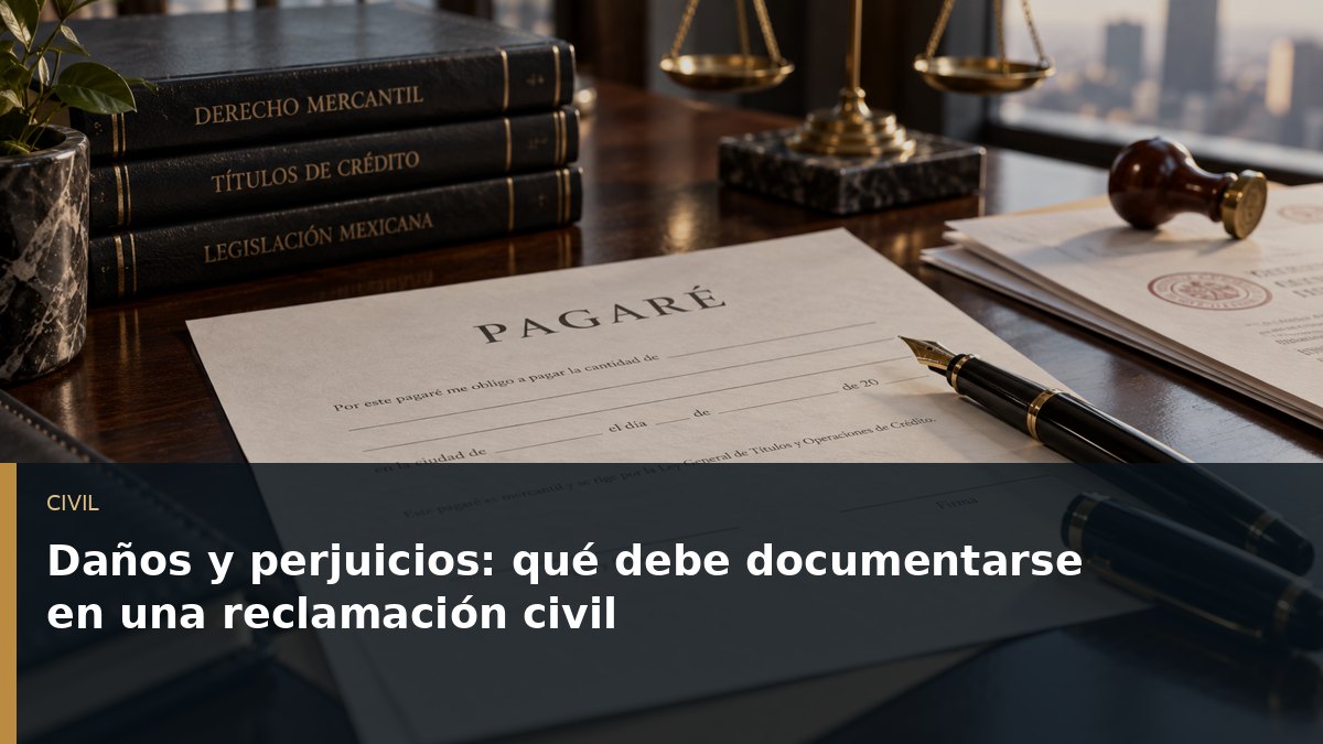 Daños y perjuicios: qué debe documentarse en una reclamación civil