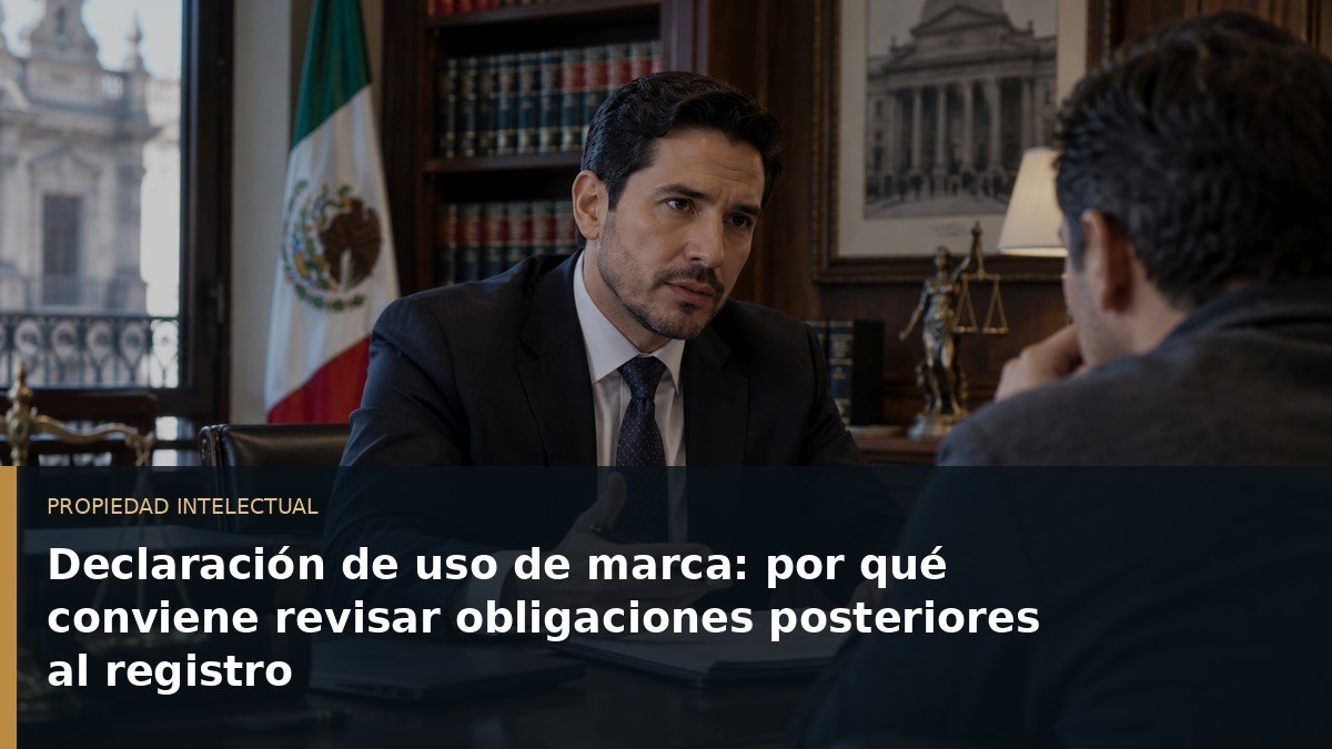 Declaración de uso de marca: por qué conviene revisar obligaciones posteriores al registro