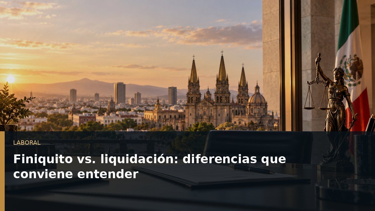 Finiquito vs. liquidación: diferencias que conviene entender