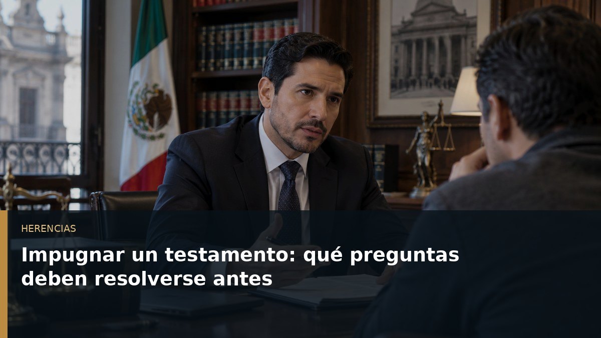 Impugnar un testamento: qué preguntas deben resolverse antes