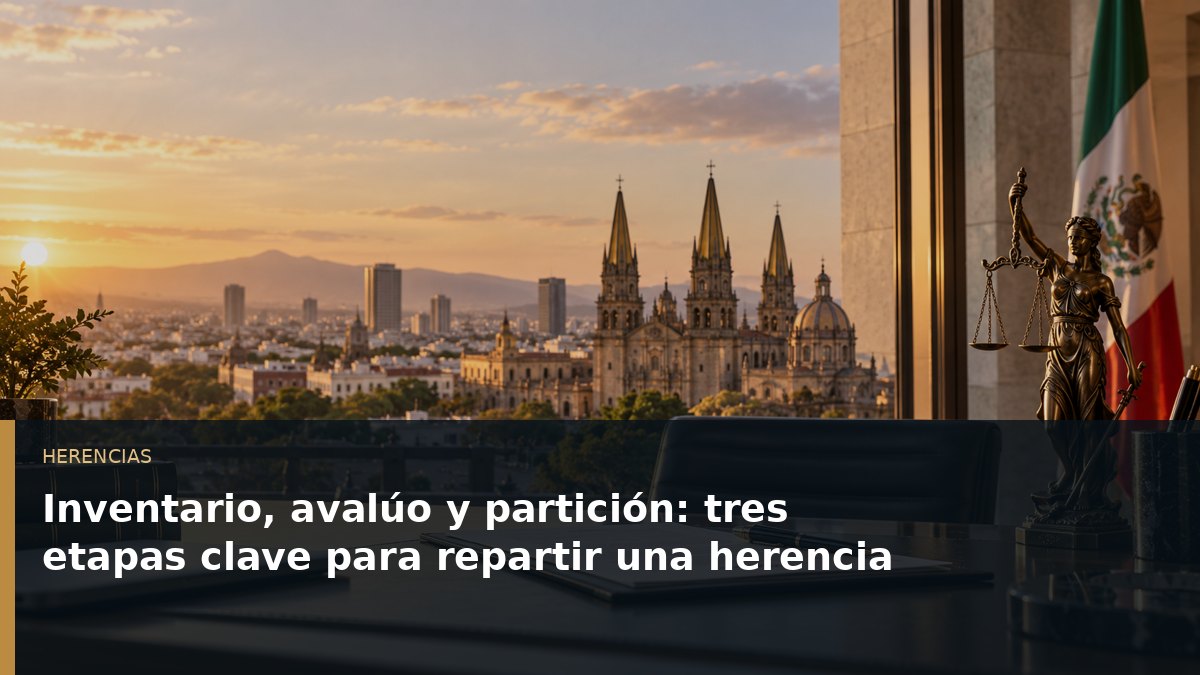 Inventario, avalúo y partición: tres etapas clave para repartir una herencia