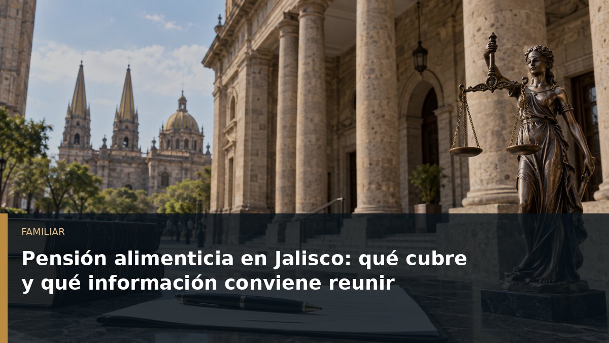 Pensión alimenticia en Jalisco: qué cubre y qué información conviene reunir