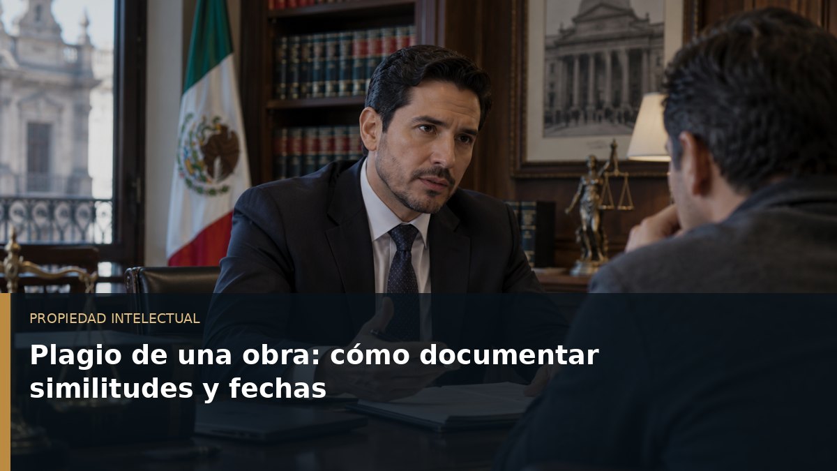Plagio de una obra: cómo documentar similitudes y fechas