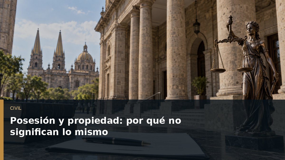 Posesión y propiedad: por qué no significan lo mismo