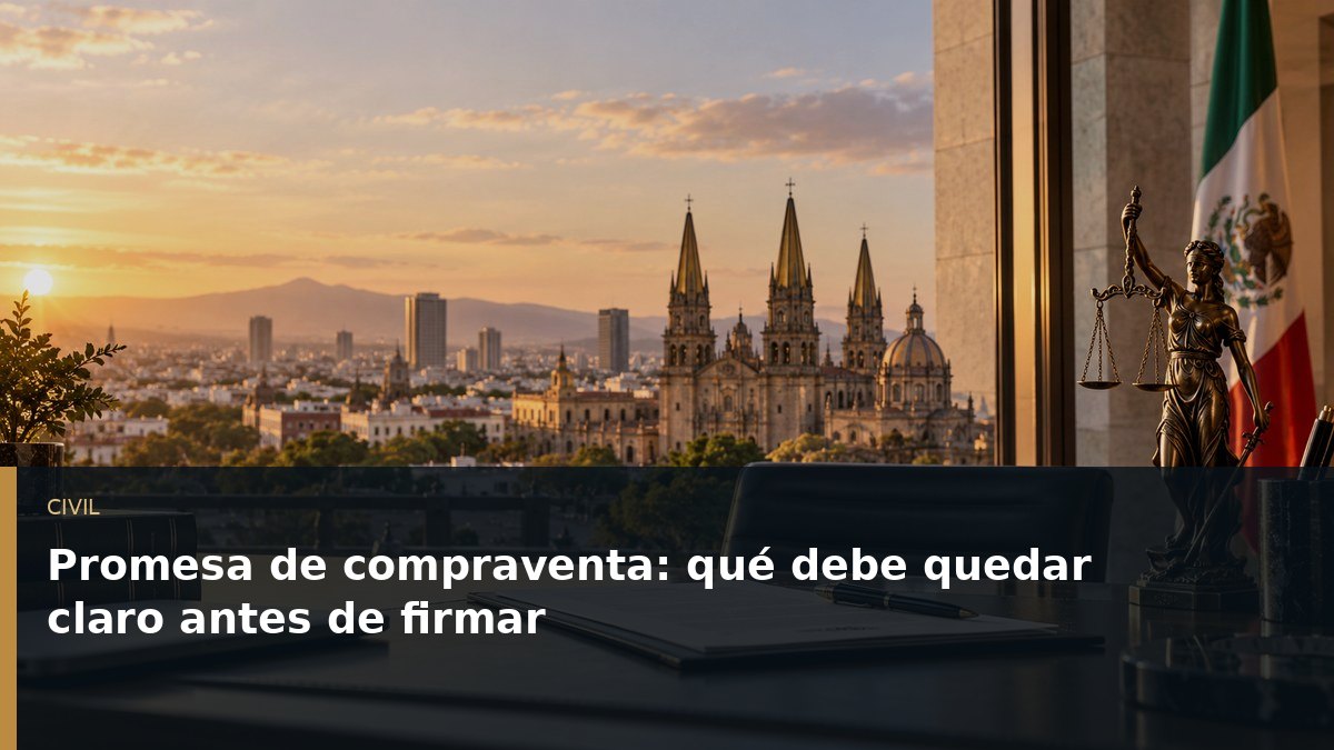 Promesa de compraventa: qué debe quedar claro antes de firmar