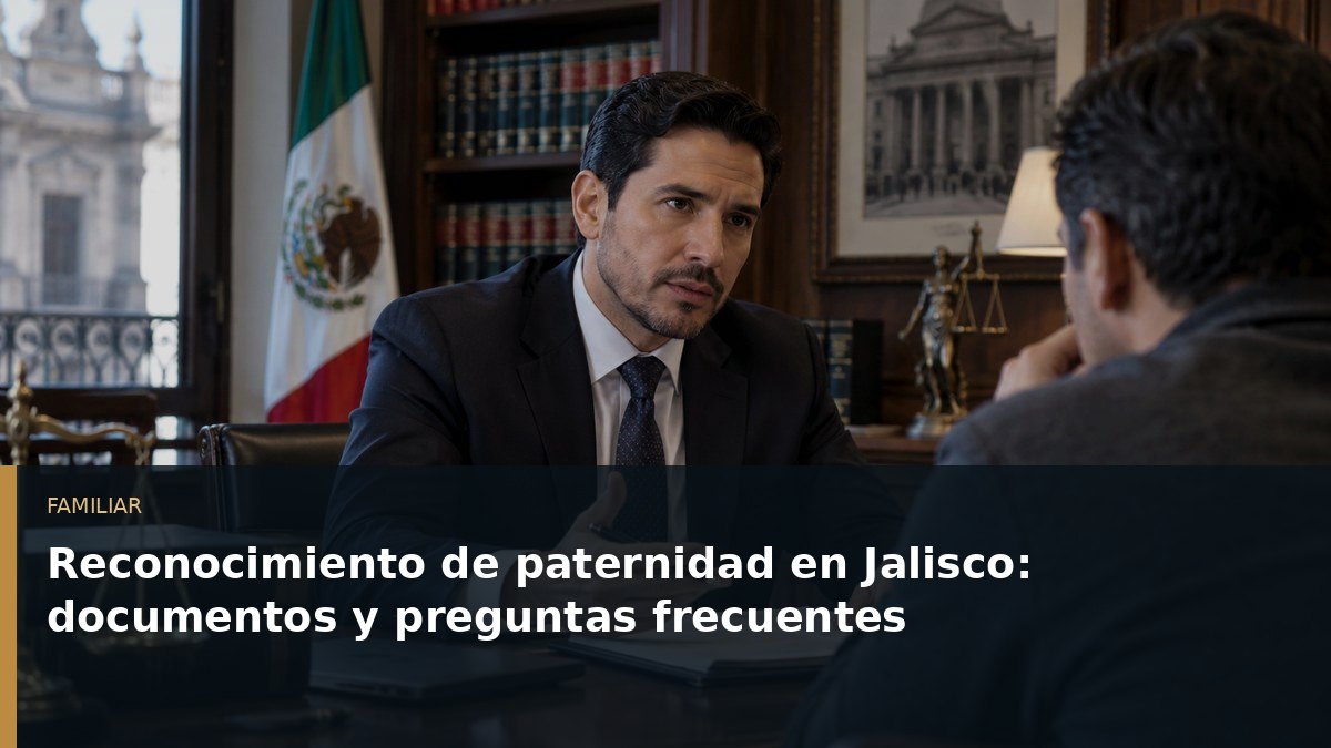 Reconocimiento de paternidad en Jalisco: documentos y preguntas frecuentes