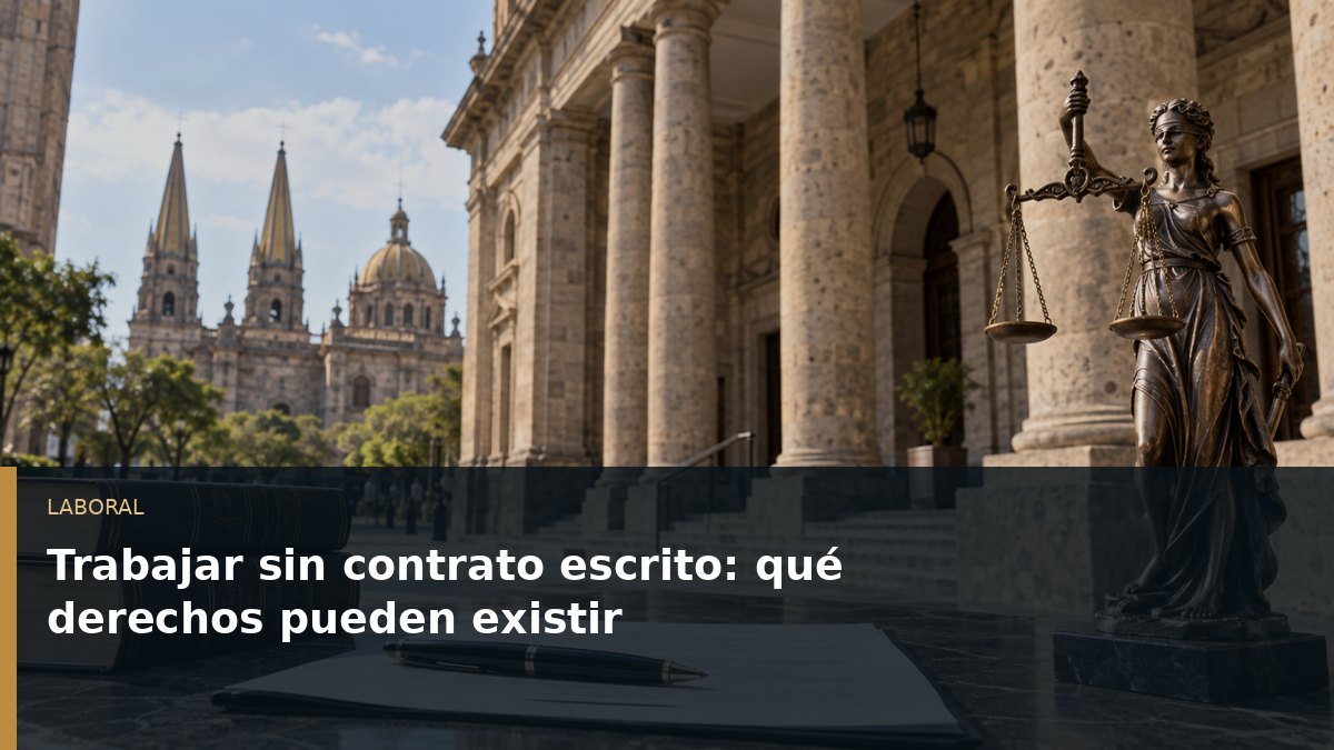 Trabajar sin contrato escrito: qué derechos pueden existir